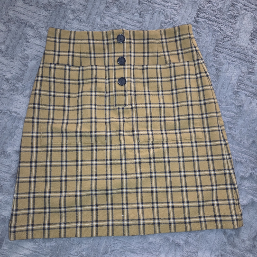 Loft Plaid Mini Skirts 00P